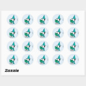 Sticker Rond Peanuts Snoopy Potions Magiques Halloween (Feuille)