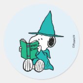 Sticker Rond Peanuts Snoopy Potions Magiques Halloween (Devant)