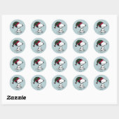 Sticker Rond Peanuts | Toutes les garnitures (Feuille)