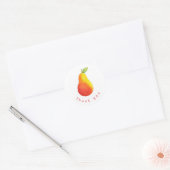 Sticker Rond Pear aquarelle (Enveloppe)