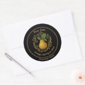 Sticker Rond Pear Serenity – Artisan Jam Label (Enveloppe)