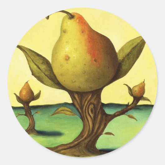Sticker Rond Pear tree (Devant)