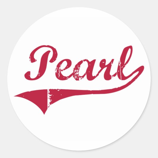 Sticker Rond Pearl Mississippi Classic Design (Devant)