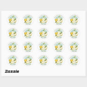 Sticker Rond Pears Fruit Canne (Feuille)