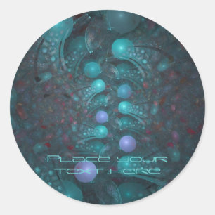 Sticker Rond Peau Alien 001