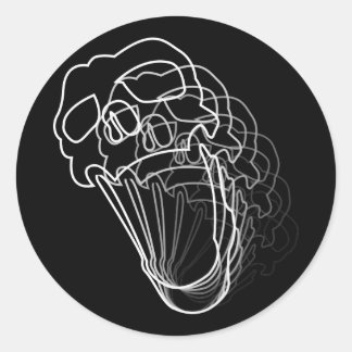 Sticker Rond Peau de fusion