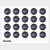 Sticker Rond Peau de galaxie distante WII (Feuille)