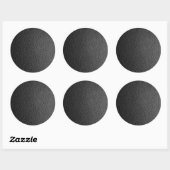 Sticker Rond Peau de serpent noire (Feuille)