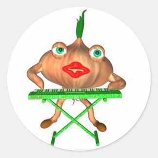 Sticker Rond Peaux d'oignon par Valxart-