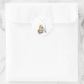 Sticker Rond PEBBLES™ Dans Les Étoiles � (Sac)