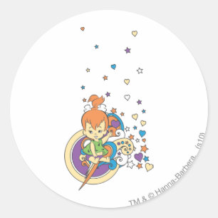Sticker Rond PEBBLES™ Dans Les Étoiles �