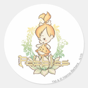 Sticker Rond PEBBLES™ en Lotus Flower