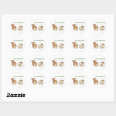 Sticker Rond PEBBLES™ et Bam Bam Love Bedrock (Feuille)