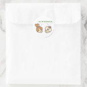 Sticker Rond PEBBLES™ et Bam Bam Love Bedrock (Sac)