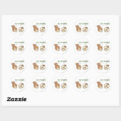 Sticker Rond PEBBLES™ et Bam Bam Love Nature (Feuille)