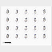 Sticker Rond PEBBLES™ Joli En Réflexion (Feuille)