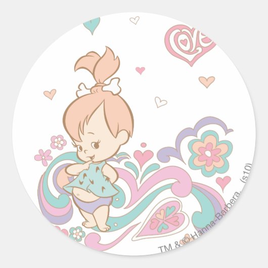 Sticker Rond PEBBLES™ Love (Devant)