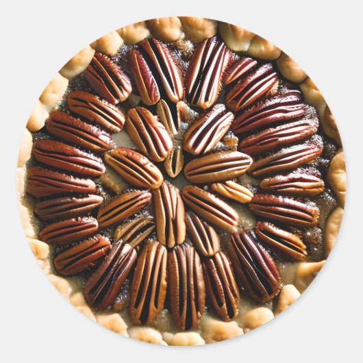 Sticker Rond Pecan Pie Food (Devant)