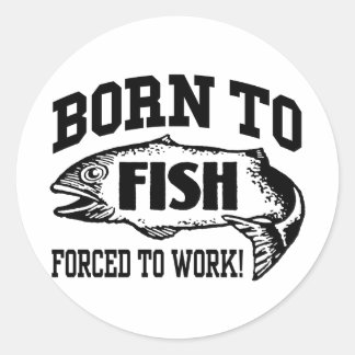 Sticker Rond Pêche