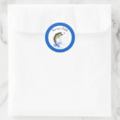 Sticker Rond Pêche 50e anniversaire (Sac)