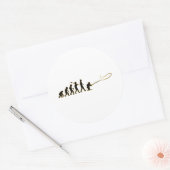 Sticker Rond Pêche à la mouche (Enveloppe)