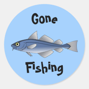 Sticker Rond Pêche allée
