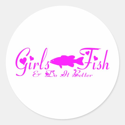 STICKER ROND PÊCHE AUX BASES DE FILLES (Devant)