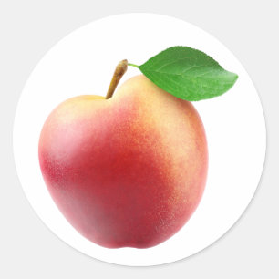 Sticker Rond Pêche de nectarine
