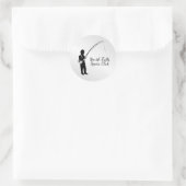 Sticker Rond Pêche personnelle (Sac)