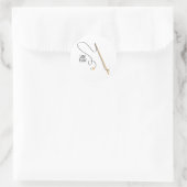 Sticker Rond Pêche terminée (Sac)