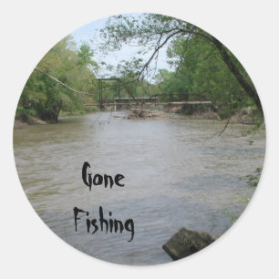 Sticker Rond Pêche terminée