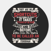Sticker Rond Pêcheur (Devant)
