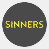 Sticker Rond Pécheurs (Devant)