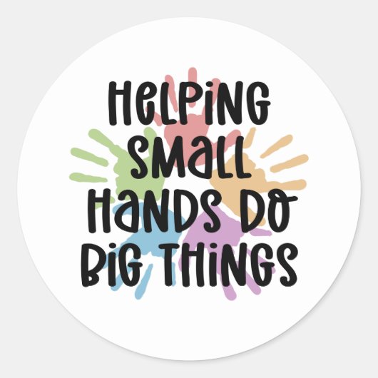 Sticker Rond Pediatric OT ergothérapeute OT Dons (Devant)