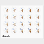 Sticker Rond Pee Pee Monkey (Feuille)