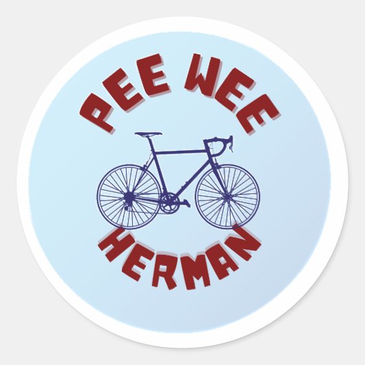 Sticker Rond Pee Wee Herman Bike (Devant)