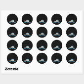 Sticker Rond Peekaboo (Feuille)