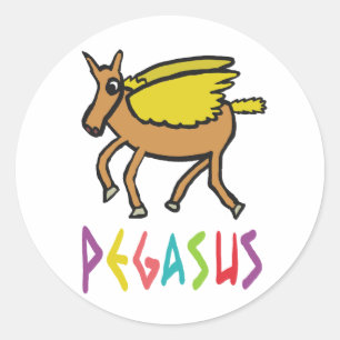 Sticker Rond Pegasus