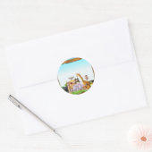 STICKER ROND PEGATINA ANIMALES DE LA SELVA (Enveloppe)