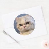 Sticker Rond Pegatina de gato (Enveloppe)