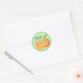 Sticker Rond Pegatina Dulce Tropical: naranja (Enveloppe)