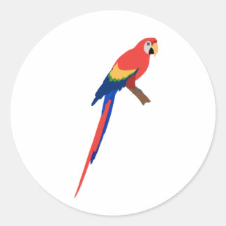 Sticker Rond Pegatina guacamaya