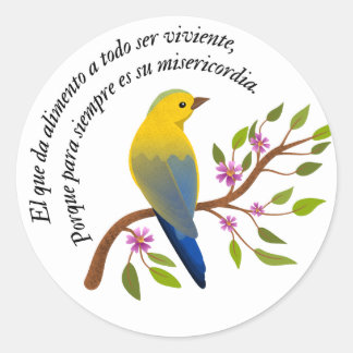 Sticker Rond Pegatina mensaje espiritual