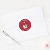 Sticker Rond Pegatina nacimiento navidad (Enveloppe)