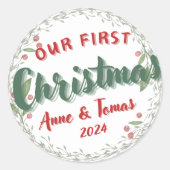 Sticker Rond Pegatina Personalizada de Navidad (Devant)