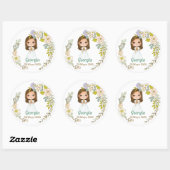 Sticker Rond Pegatina redonda Primera Comunión GEORGIA (Feuille)