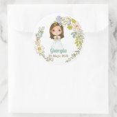 Sticker Rond Pegatina redonda Primera Comunión GEORGIA (Sac)