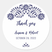 STICKER ROND PEGATINA REDONDA TALAVERA FLOWER (Devant)