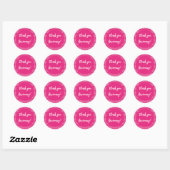 Sticker Rond Pegatina redonda texto editable (Feuille)
