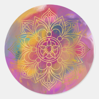 Sticker Rond Pegatinas atrapasueños 